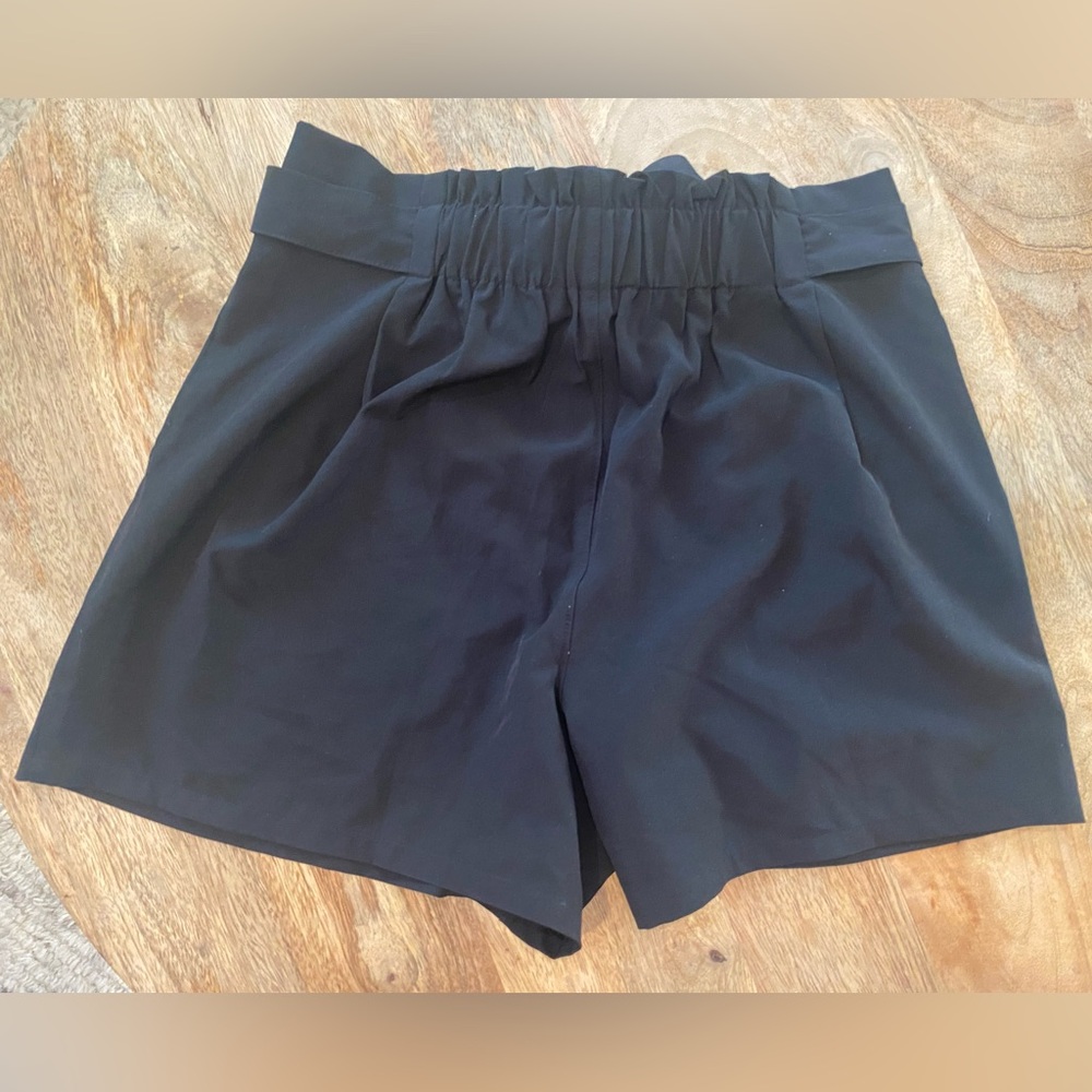 RBX Black Flare Tie-Waist Shorts - Picture 3 of 3